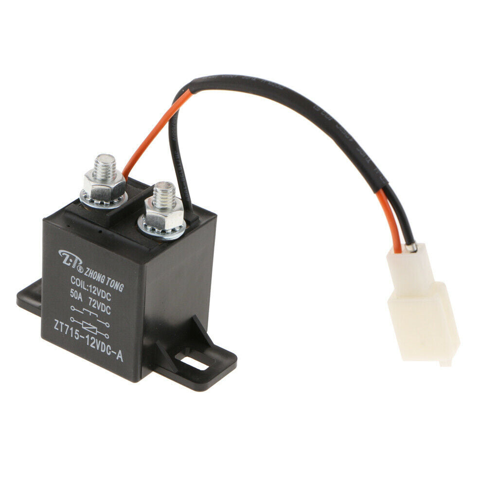 Relay SPST Pin DC Splitter Resistant Load On / Off Car 12V 50A 4 With Wire