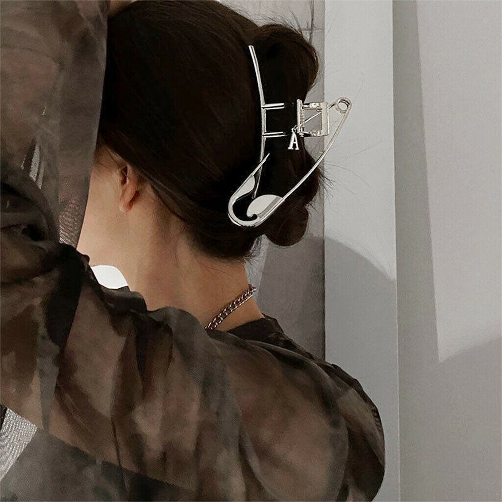 Women Lady Large Metal Hair Claw Clasp Formal Hair Clip Jaw for Thick Hair