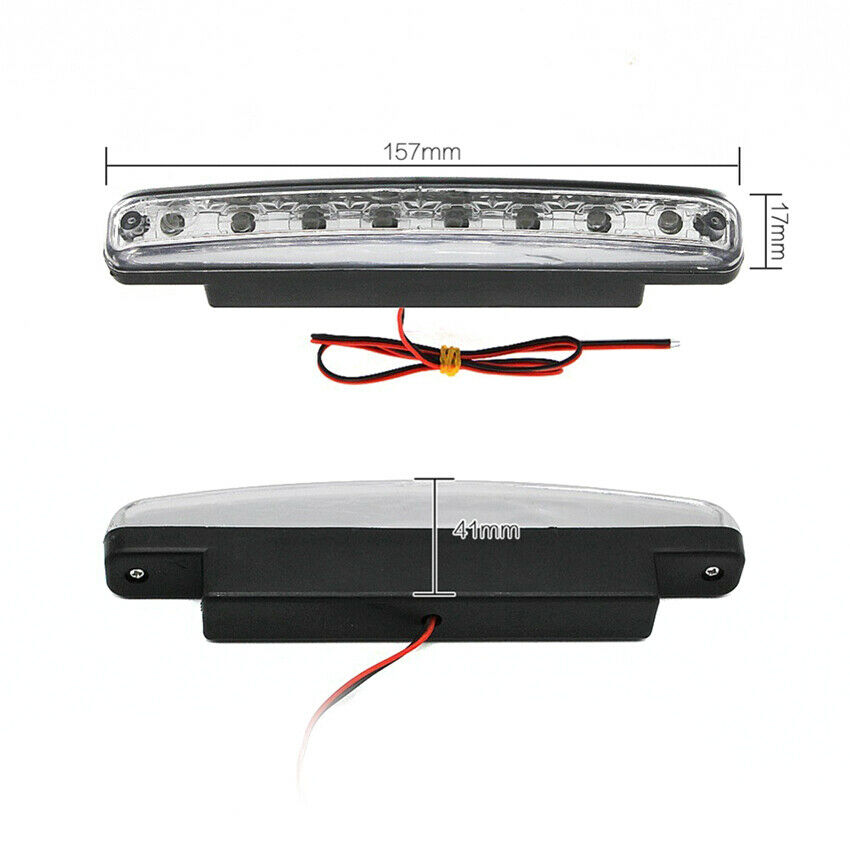 2PCS Waterproof Car DRL 8LED Daytime Running Light Driving Fog Lamp Super White