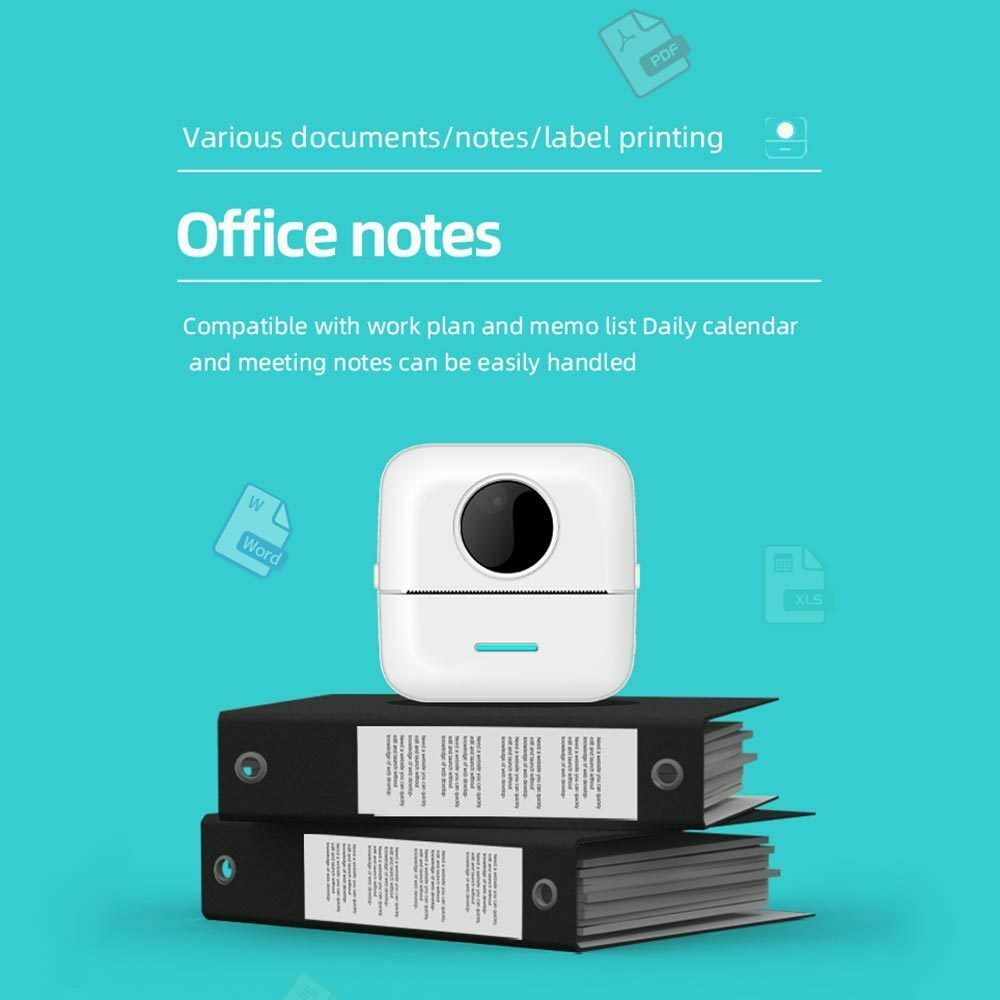 Portable Thermal Printer Pocket Wireless Bluetooth-Compatible Label Note Printer