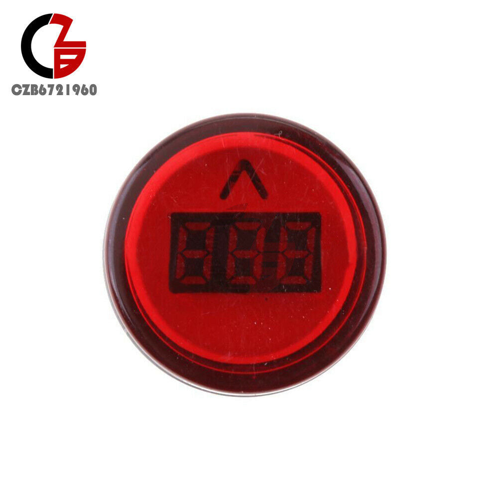 22MM AC 60-500V Red LED Voltmeter Voltage Meter Indicator Pilot Light DIY 60Hz