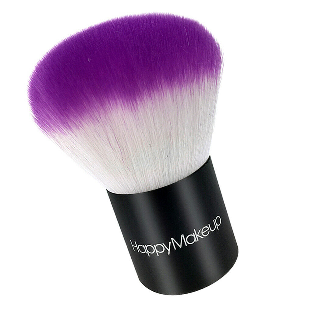 Portable Soft Loose Powder Brush Blush Applicator Makeup Beauty Tool Purple
