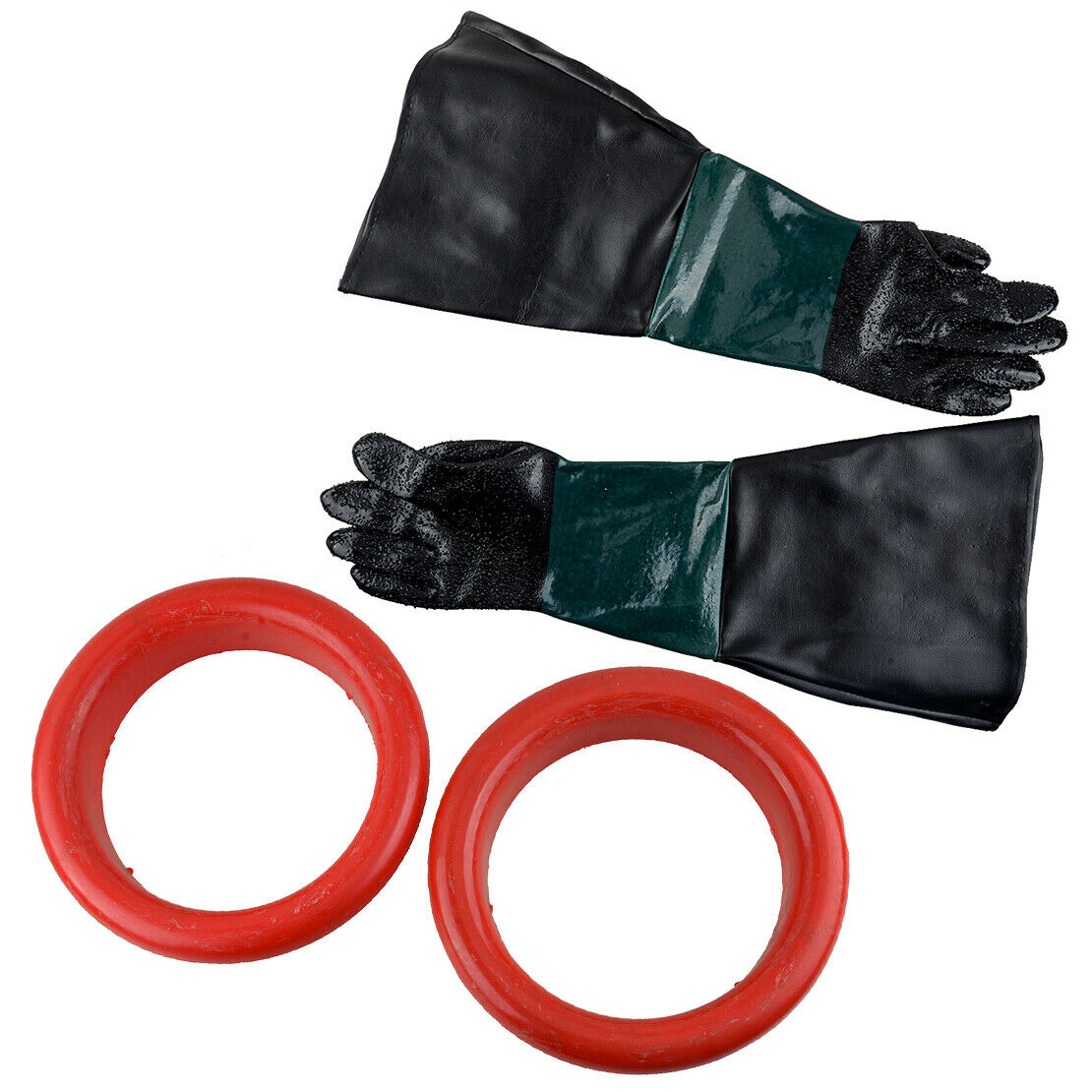 Gloves and Glove Holders For Sand Blasting Cabinet Sandblaster