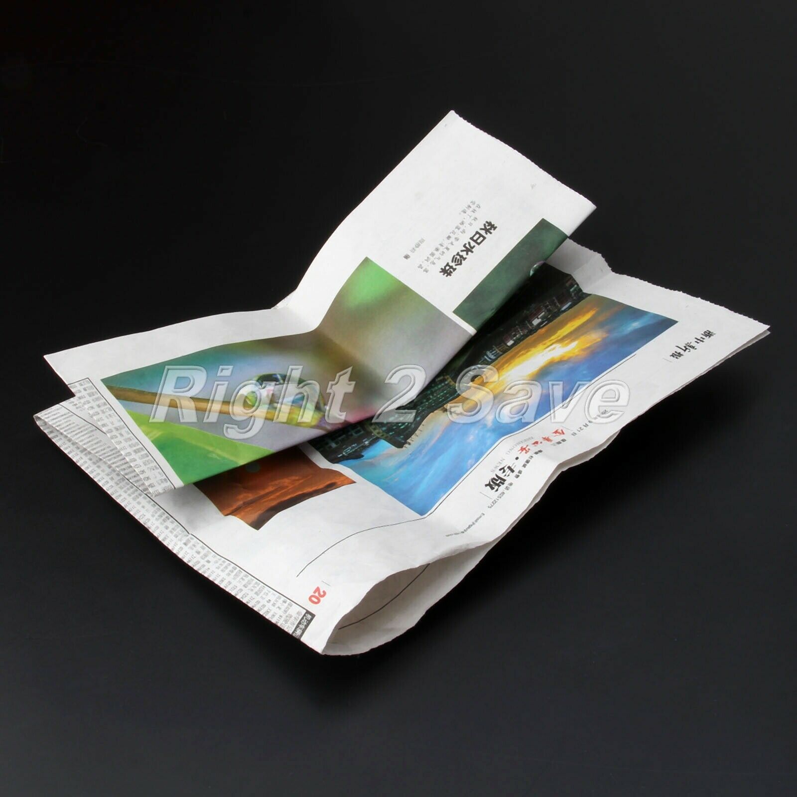 1Pc Paper Magic Show Newspaper Water Props Trick Hidden Water Close Shot Stage