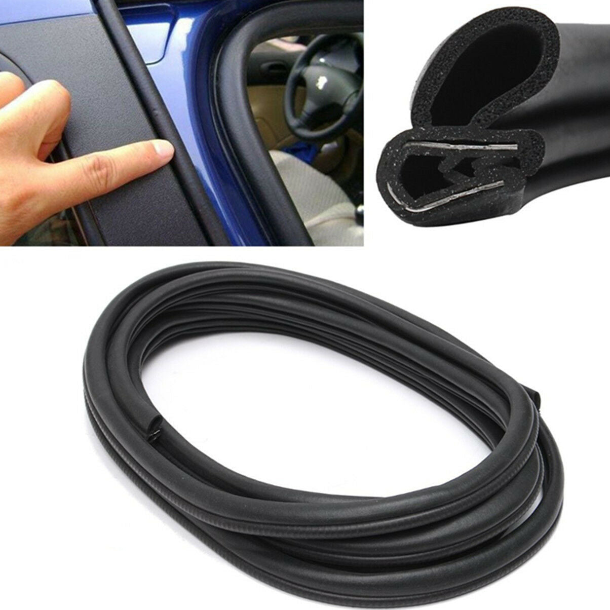 120" Car Auto Universal Window Door Protector NEW Rubber Trim Seal Edge Strip