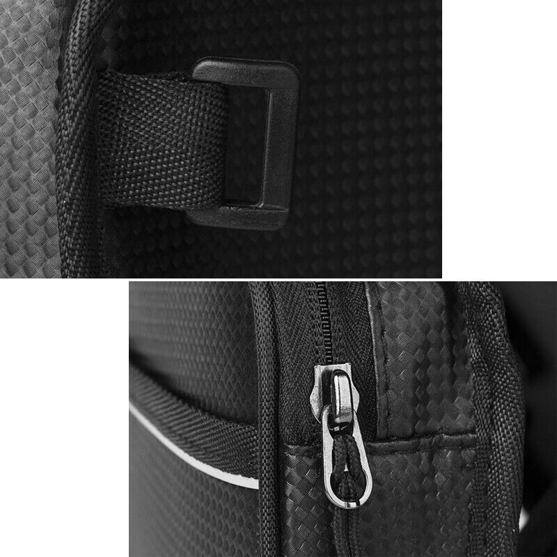 Top Front Frame Pannier Bag Double Pouch for Cycling Bicycle Bike Touch Screen