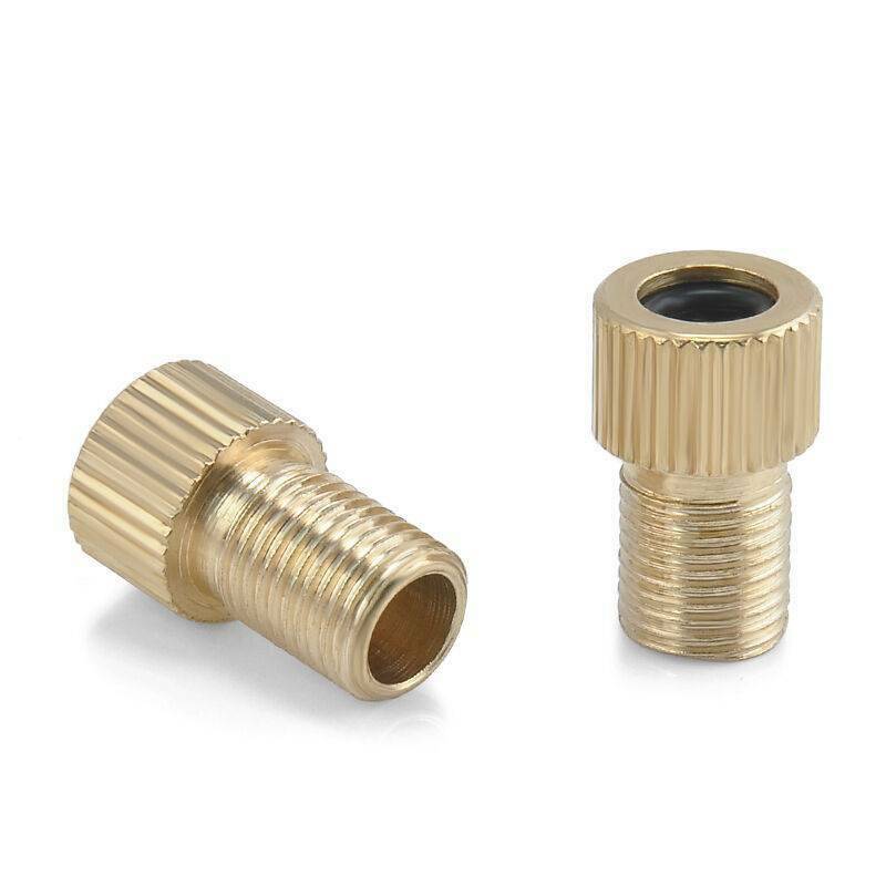 2* Presta to Schrader Valve Adapter Converter Road Bike Bicycle Cycle Pump Tube