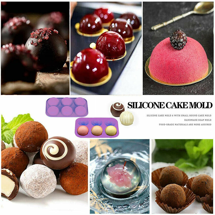 Round Silicone Baking Mold Half Ball Sphere Silicone Cake Chocolate Mold New