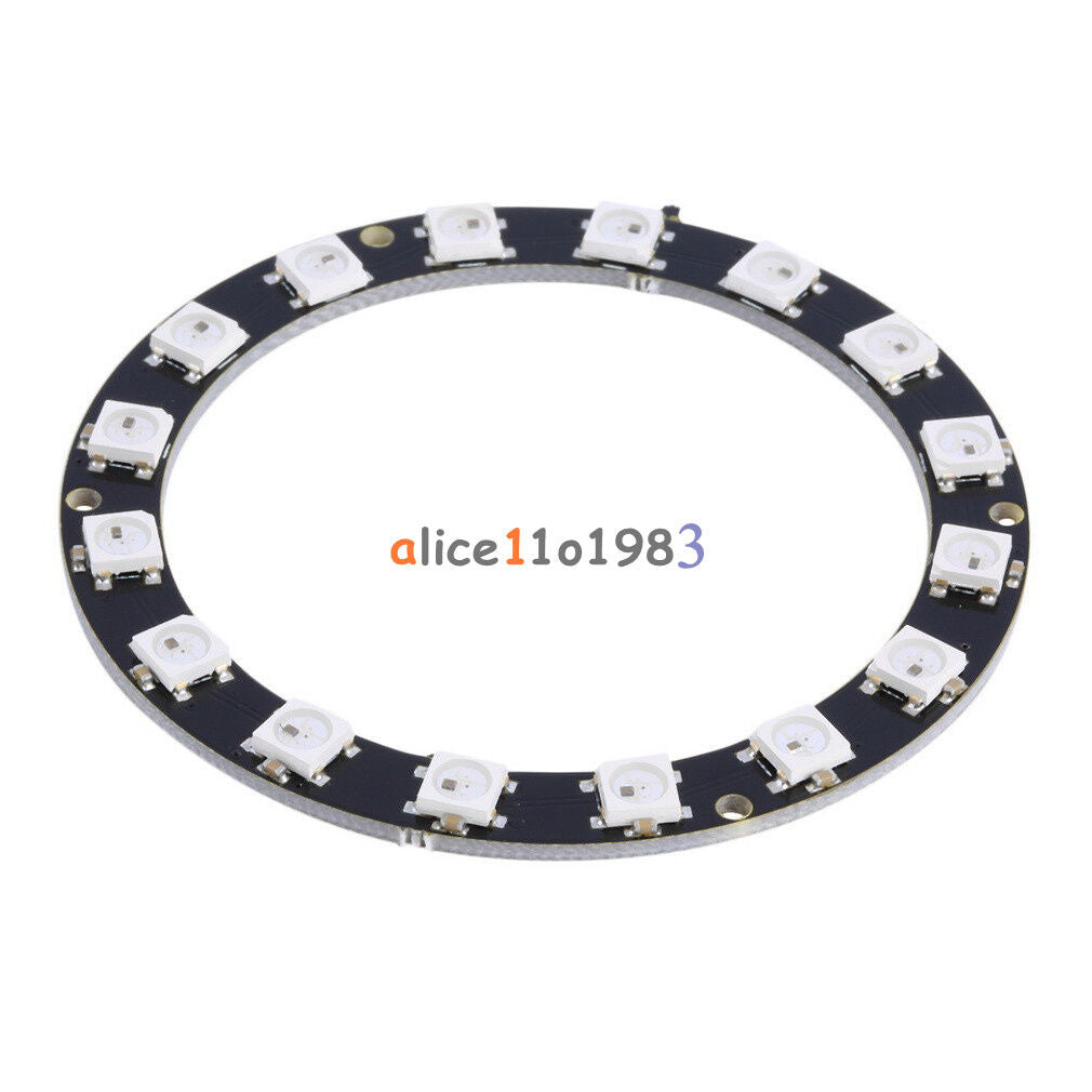 RGB LED Ring 16Bit WS2812 5050 RGB LED + Integrated Drivers 60mm  For Arduino