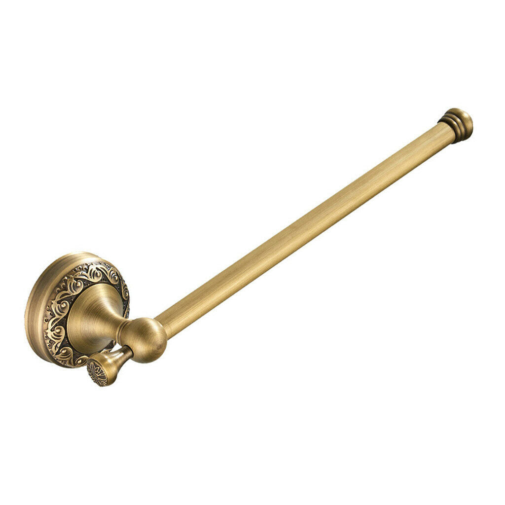 Brass Single Rod Towel Bar Towel Rack Holder Towel Rail Coat Robe Hanger Shelf