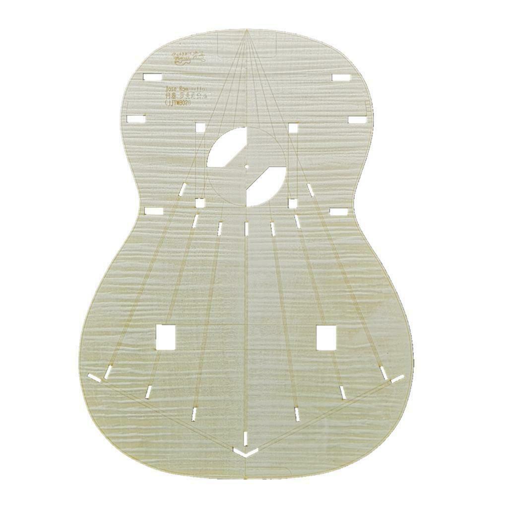 Premium Classical Guitar Body Template Layout for Jose Romanios Guitar, Building
