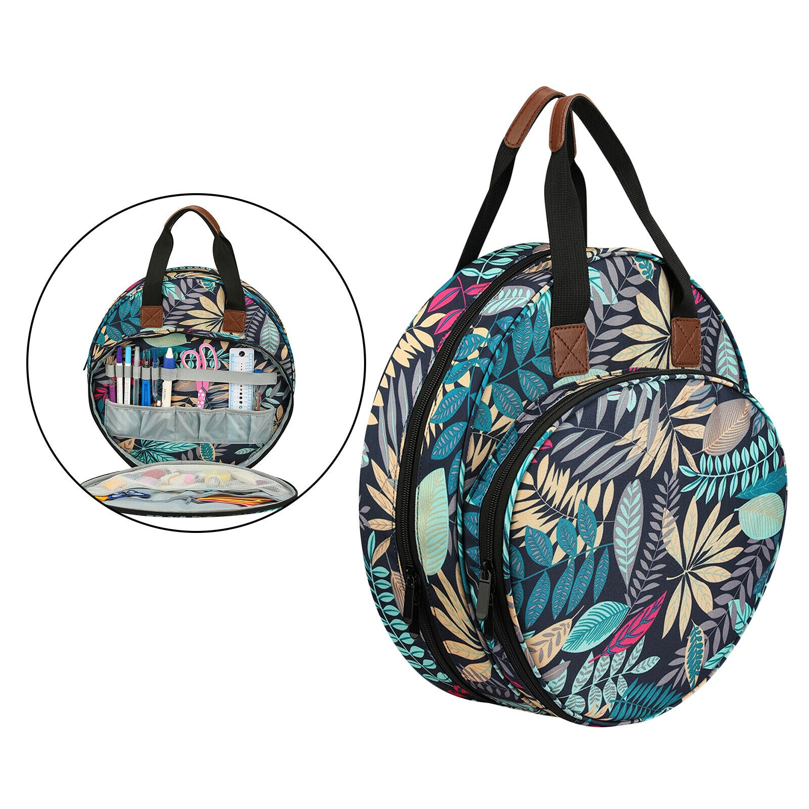 Embroidery Project Storage Bag DIY Cross Stitch Embroidery Hoop Organizer