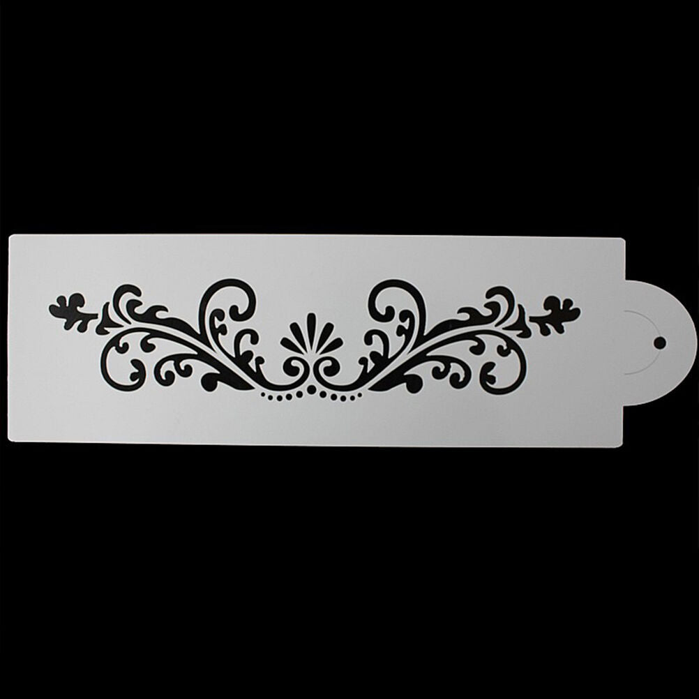 Lace Flower Border Edge Cake Stencil Decorating Sugarcraft Fondant Baking .l8