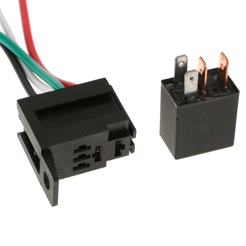 5 Pieces 12V 40A 4Pin 4 Wire SPST Relays For Car Fan Fuel Pump Light Horn