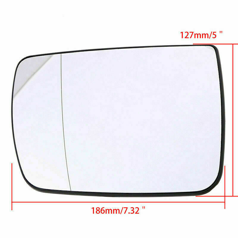 For BMW X5 E53 2000-2006 Pair Rear View Mirror Glass +Backing Heated Left&Right