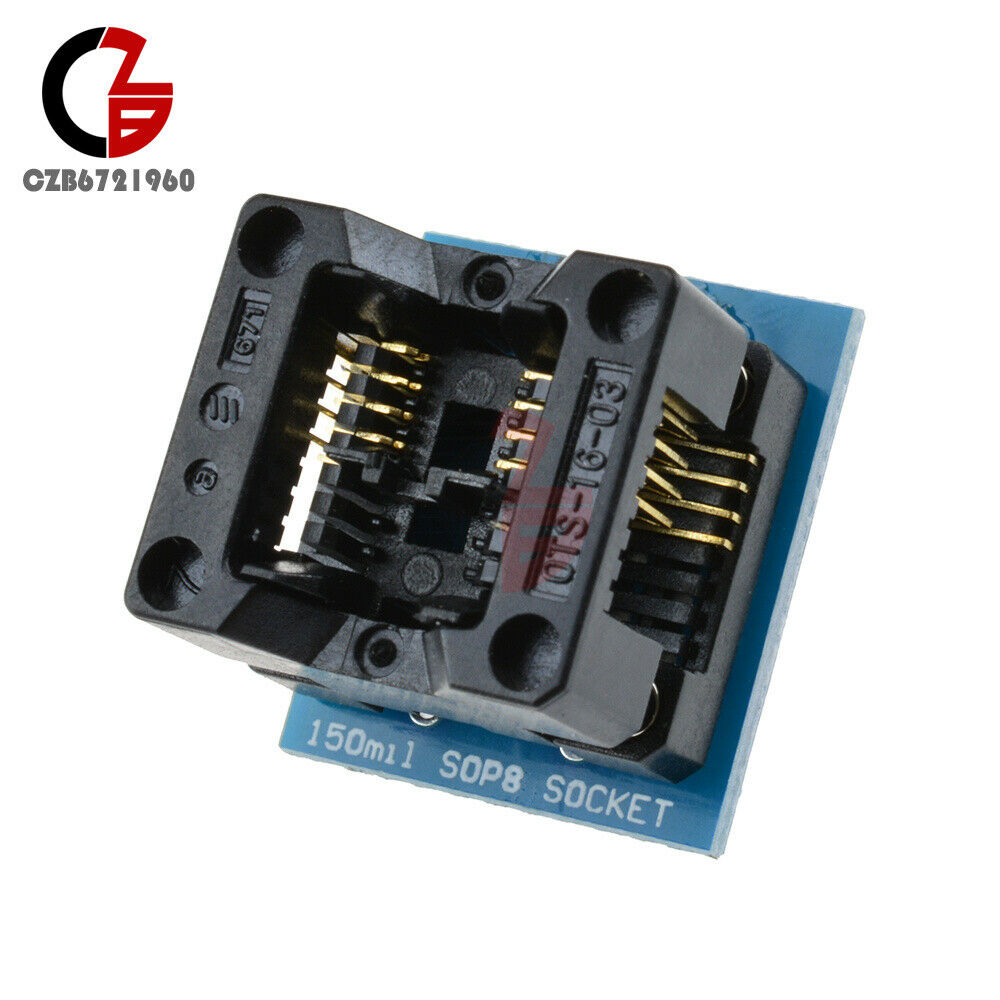 10Pcs SOIC8 SOP8 to DIP8 EZ Programmer Adapter Socket Converter Module 150mil