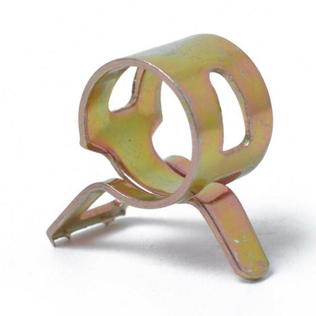 10pcs 8mm Car Spring Clip Fuel Line Hose Water Pipe Air Tube Clamp Fastener