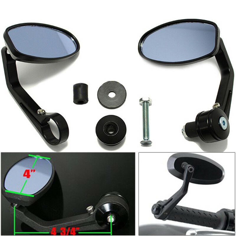 2PCS Motorcycle 7/8" Handlebar End Mirrors For Street bikes Sports bikes Chopper