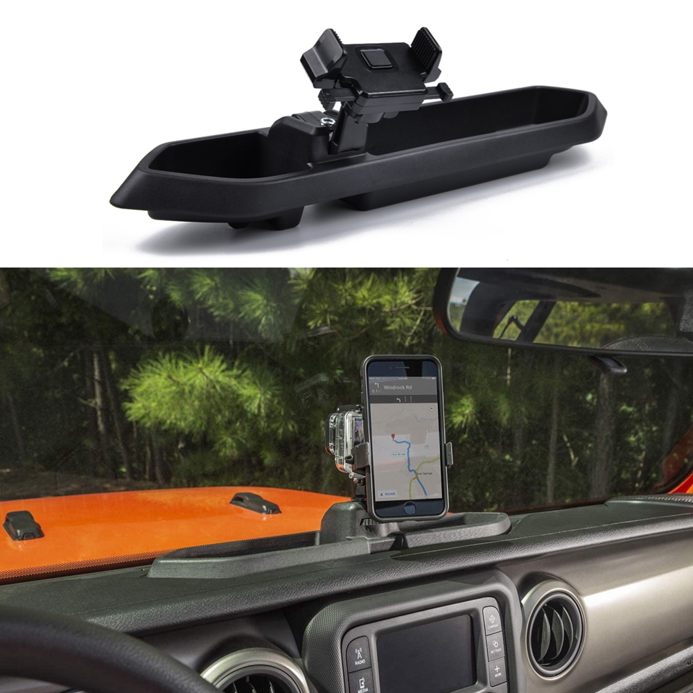 For Jeep Wrangler JL Multi-function Organizer Box+Mobile Phone Holder Accessory