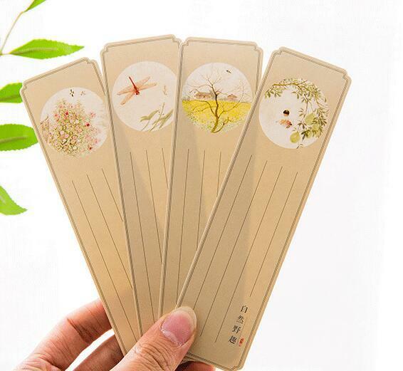 30 sheets/Pack Mixed Chinese style Bookmark Message card Office Supplies