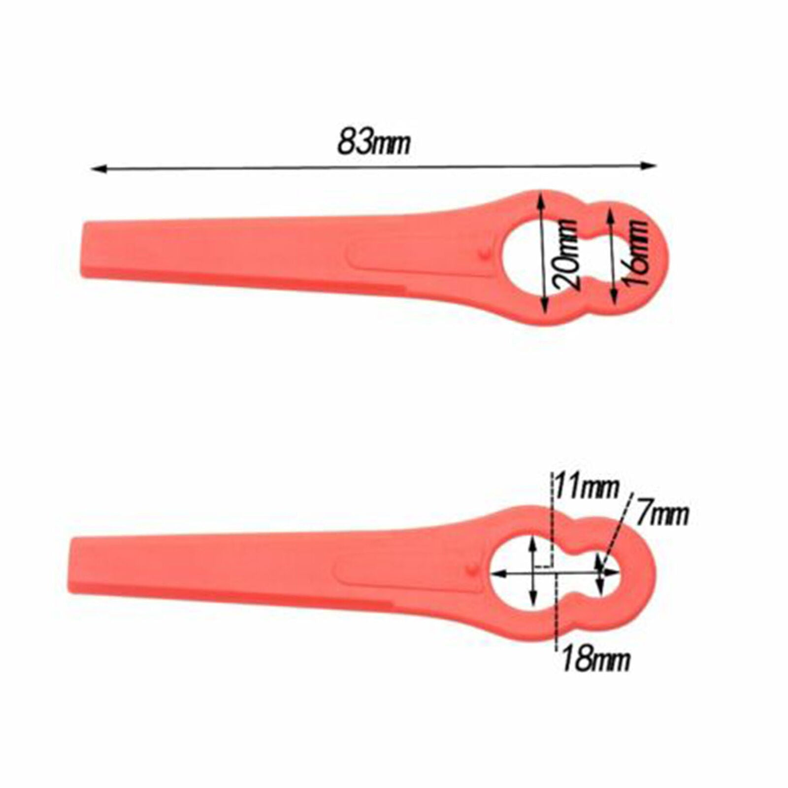 Plastic Blade Replacement Blade For Cordless Grass Trimmer Strimmer 50pcs
