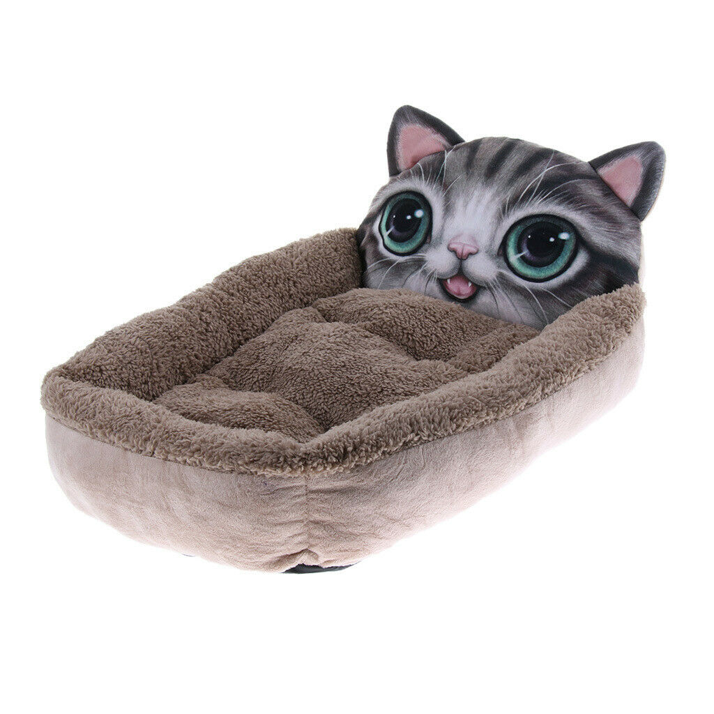 New three-dimensional Pet Dog Cat Cotton Mat Kennel  Coffee Cat S
