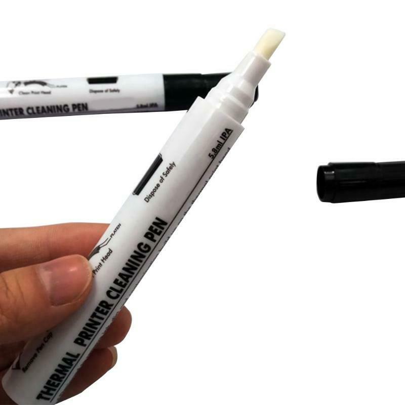 5 Pcs Thermal Printer Cleaning Pen Electronic Face Sheet Print Head Cleaning Pen