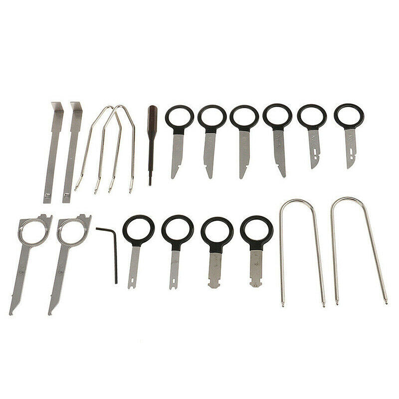 20pc Professional Car Radio Removal Key Tool Kit Audio Tools Keys Stereo CD RC