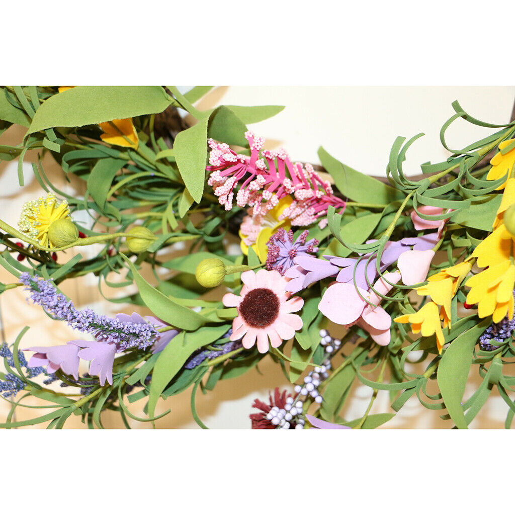 Simulation Artificial Flower Wreath Front Door Garland Farmhouse Party Decor