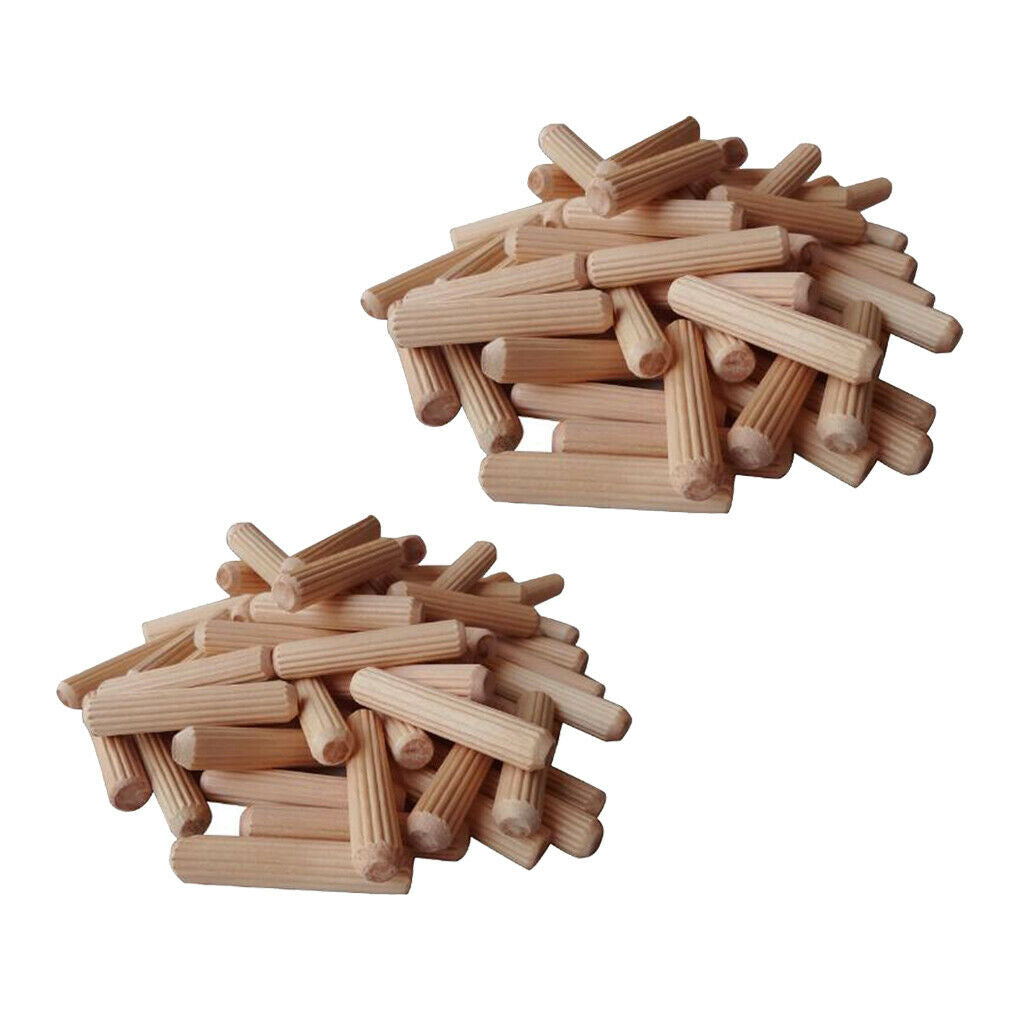 Set of 200 Wood Dowel Rods Dowels for DIY Woodworking Wood Craft Supplies