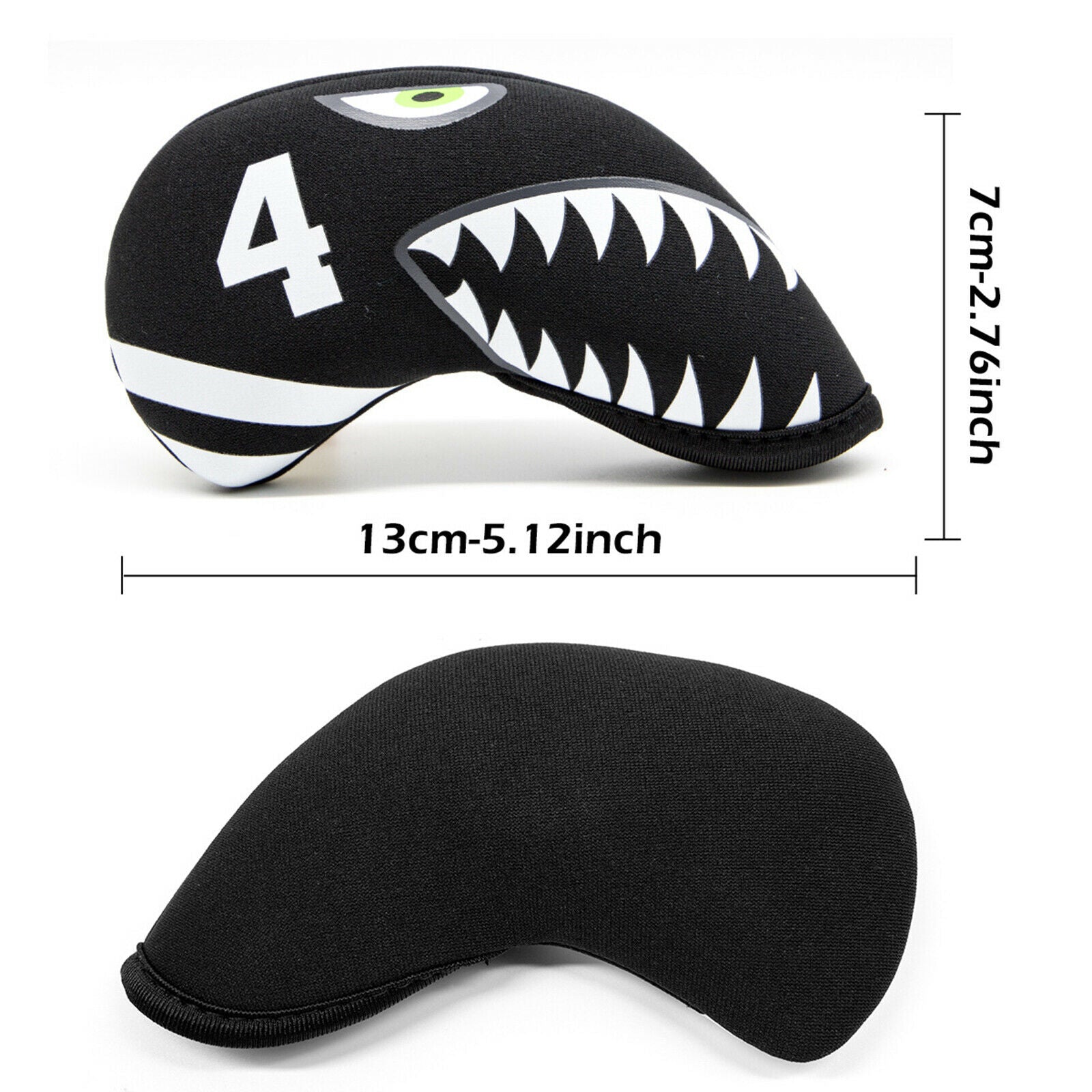 10 Pieces Golf Iron Head Cover Durable Club Headcover Anti-Scratch Transport