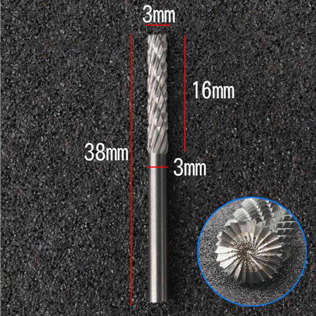 10 Pieces Professional Carbide Grinder Rotary Burr for Drill Engraving