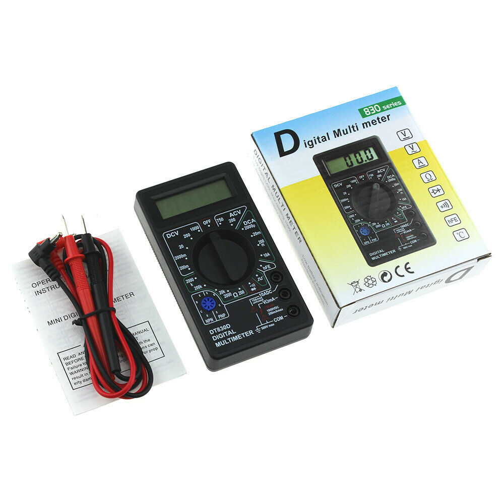 10 Ampere Current Resistance Ohmmeter 7 Fn Digital Multimeter Ac Dc Voltage Volt