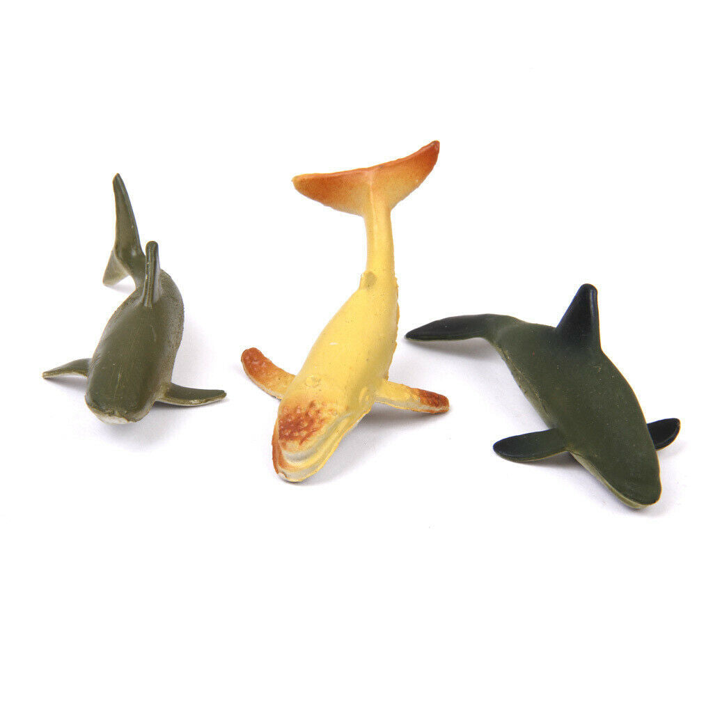 24 Pieces Simulation Sea Animals Desk Decor Kids Creative Toys Party Favors