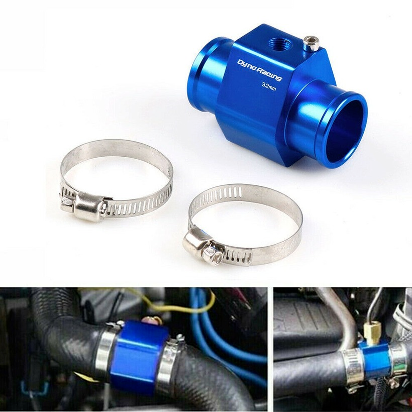 42mm Car Water Temp Temperature Joint Pipe Sensor Gauge Radiator Hose Adapter-BU