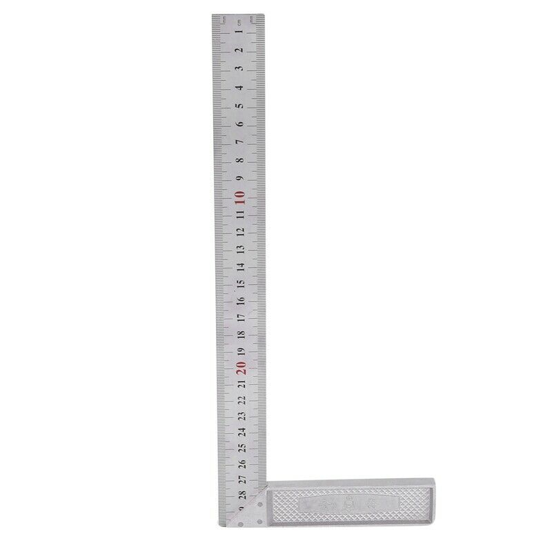 30cm/12 inch Metal Engineers Try Square Set Measurement Tool Right Angle 90 DeW5