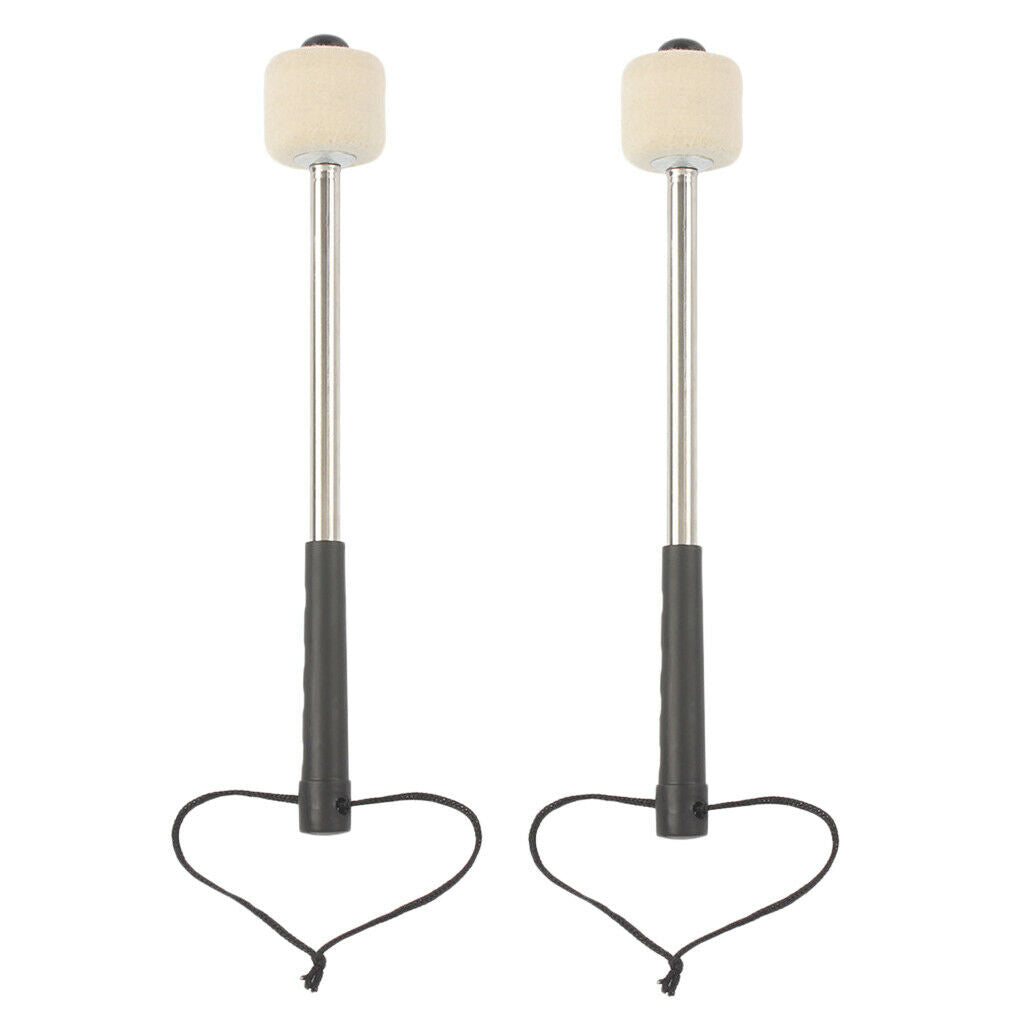 2 Pcs of Drum Mallet Accessory Gift for Music in Stainless Steel.