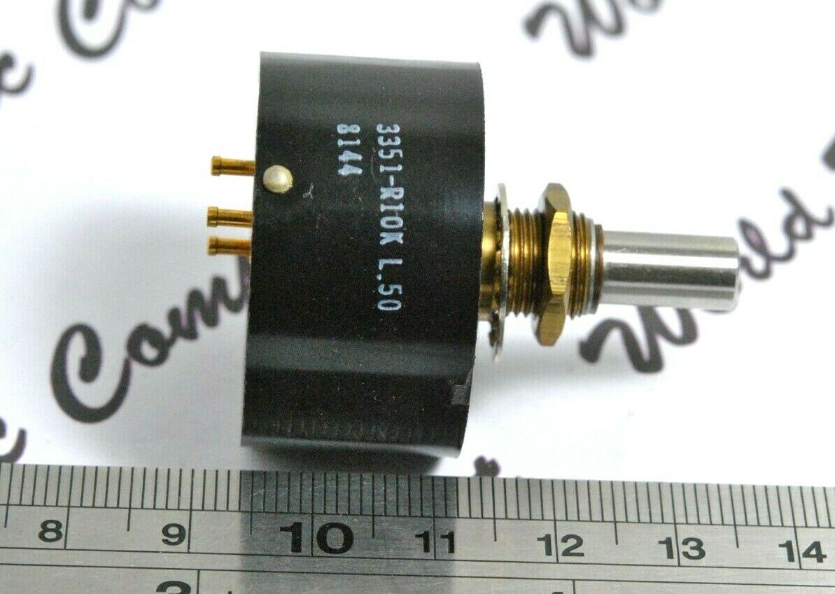 1pcs - Beckman Helipot 3351-R10K L.50 10K Multi-Turns Potentiometer