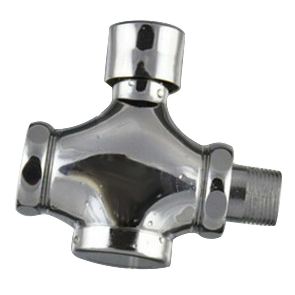 Toilet Push Flush Valve Surface Mounted Flusher Alloy 0.75 Inch Standard