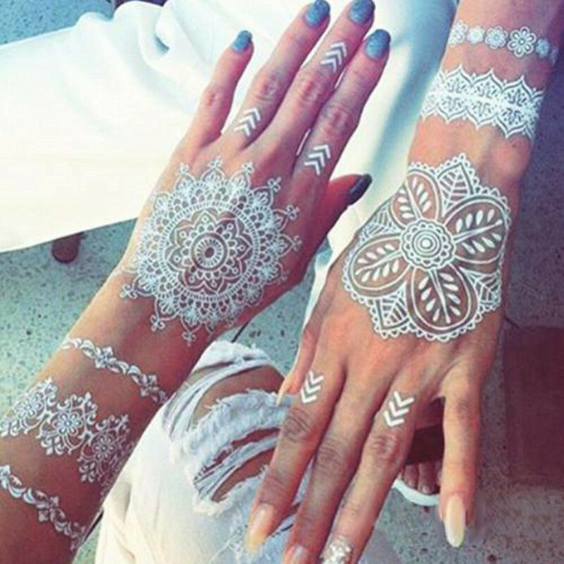 1x Natural Herbal Henna Cones Temporary Tattoo White Body Art Paint Mehandi Ink