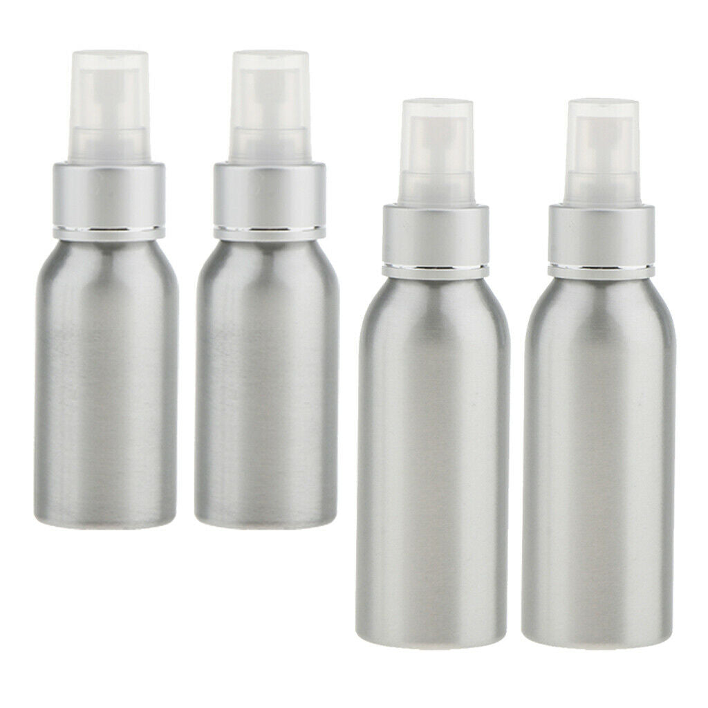 4Pcs 50/120ml Clear Empty Spray Bottle Travel Perfume Atomizer Fine Mist Sprayer