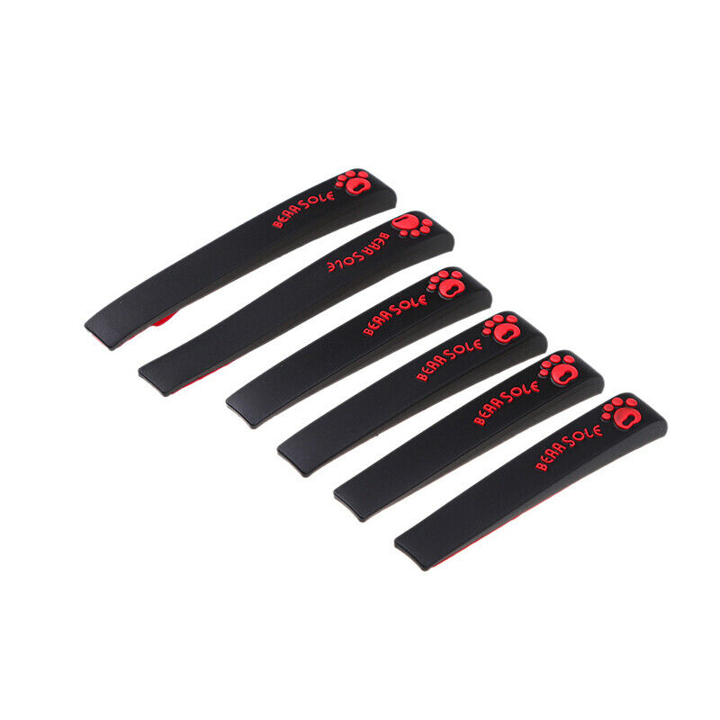 6X Black Car Door Edge Guards Trim Molding Protection Strip Scratch Protector