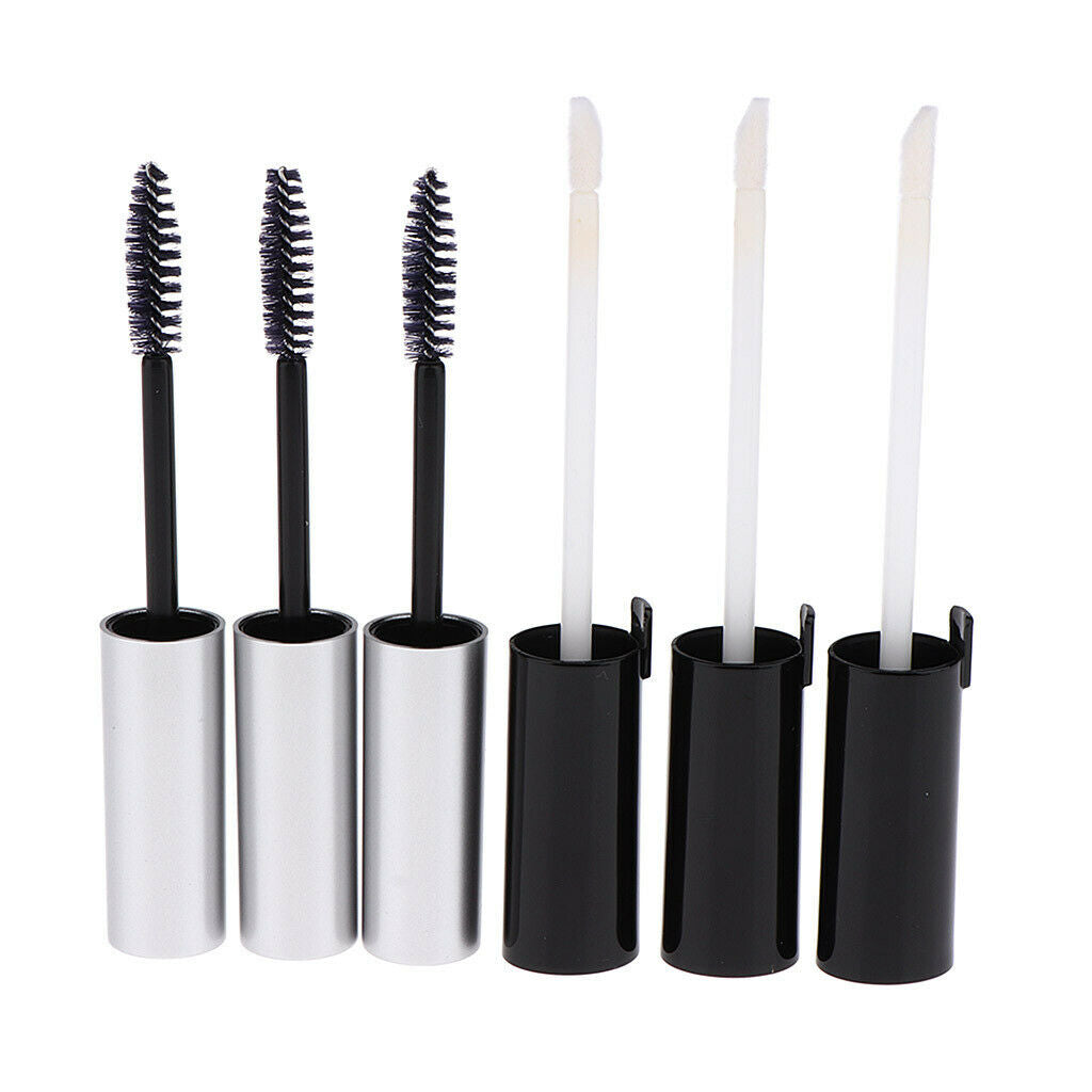 6x 10ml/5ml Empty Lip Gloss Eyelash Mascara Tubes Vials Bottles Container