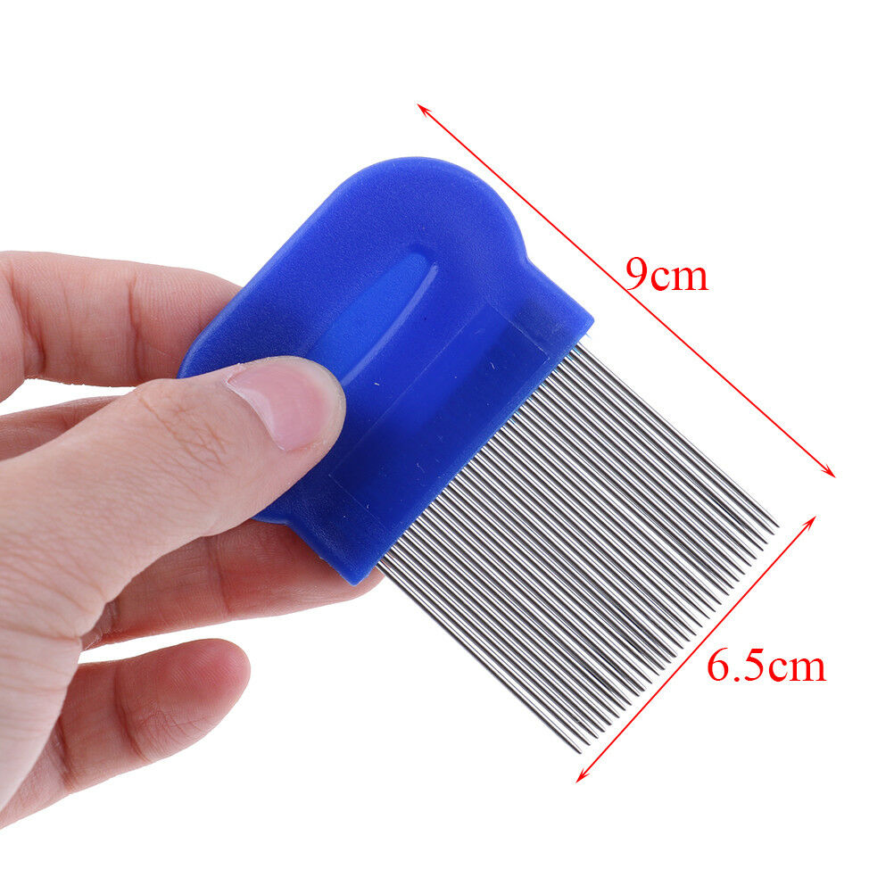 Hair LiceComb Brushes Terminator FineEgg Dust Nit Free Removal Stainless SteelDD