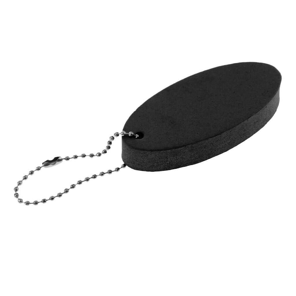 2 Pieces Yellow And Black Floating Keychains Oval Shape Pendant Unisex Fashion