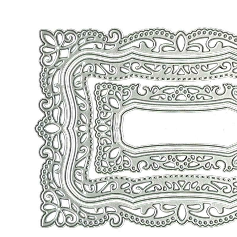 Rectangle Mirror Metal Cutting Dies Stencil DIY Scrapbooking Album Paper Card