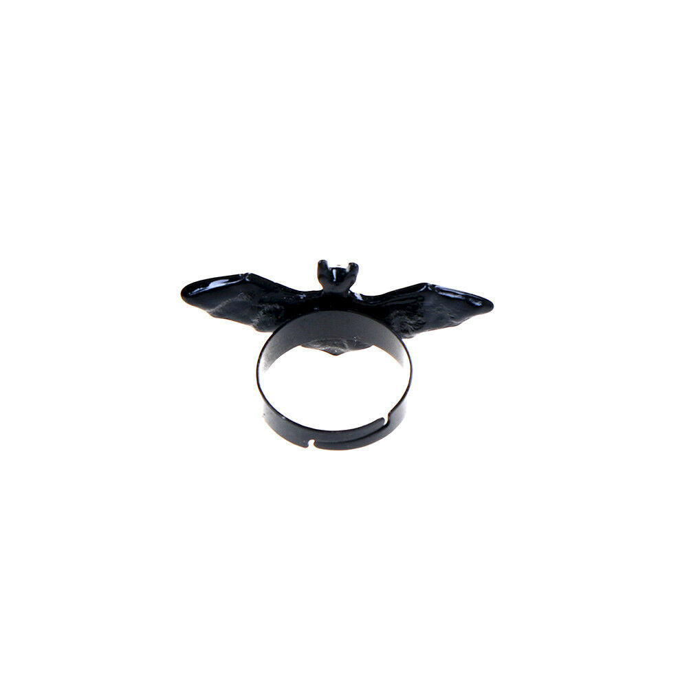 New Women Jewelry Wholesale Black Bat Personality Adjustable Ring Animal R.l8