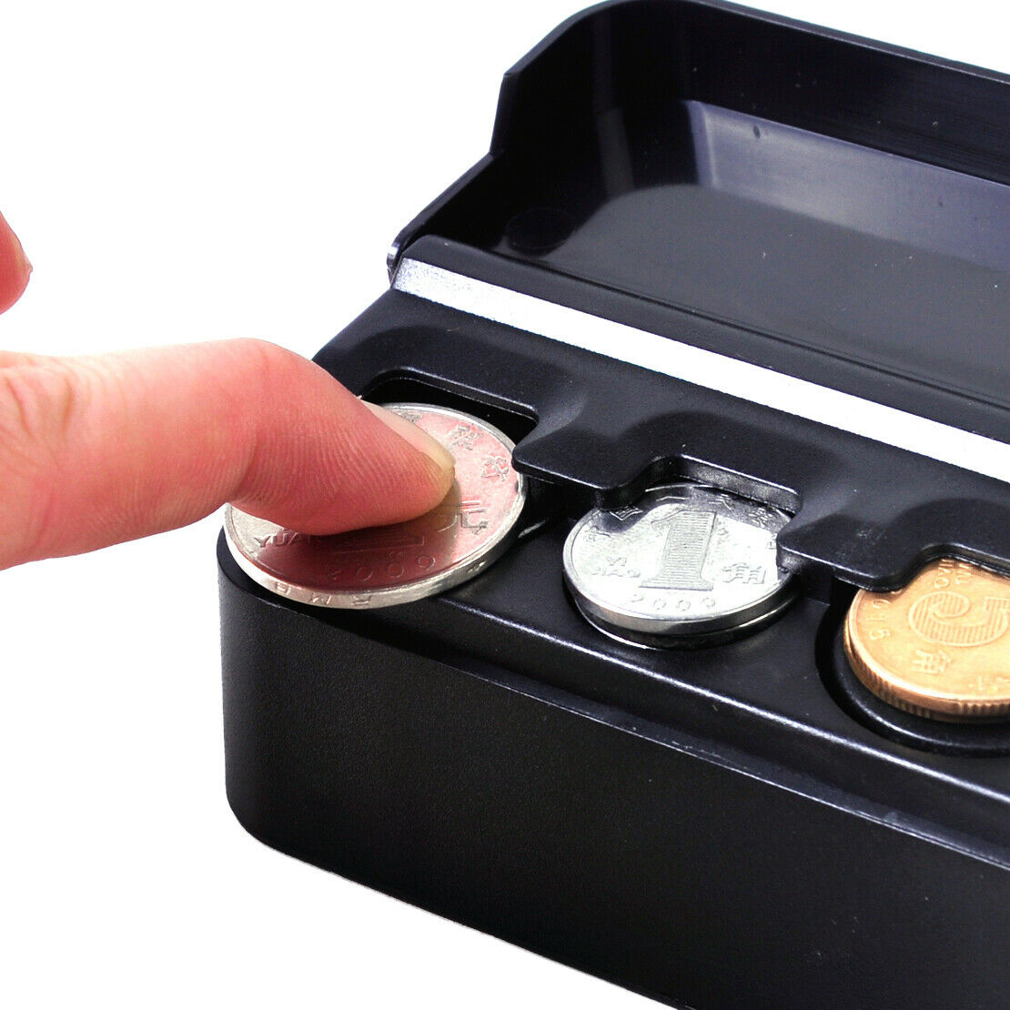 Car Pocket Plastic Storage Box Interior Coin Case Holder Container Organizer An