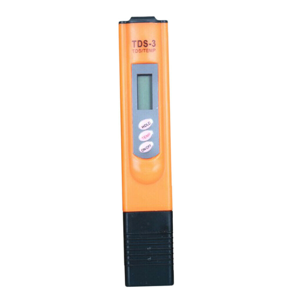 Precise TDS Meter Digital Water Tester for Hydroponics, Aquariums Orange