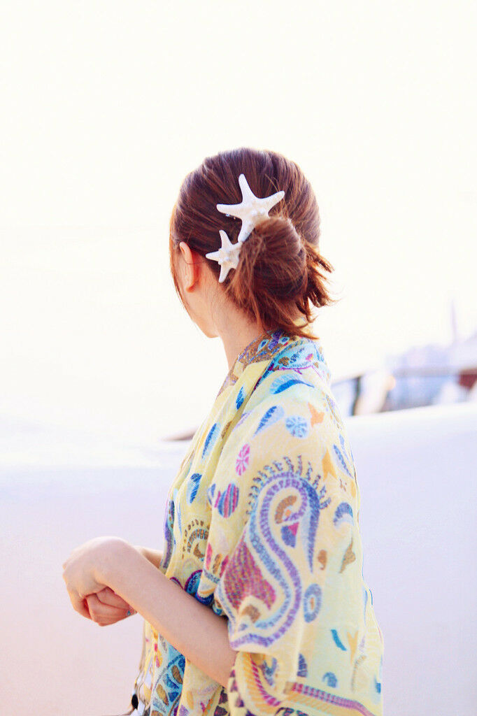 Womens Girls lady Fashion Elegant Pretty Starfish Sea Star Hairpin Hair Clip one